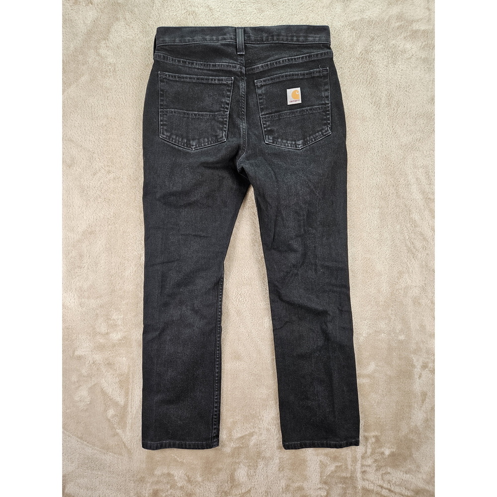 Carhartt Relaxed Fit Rugged Flex Jeans Black Denim Men's Size 31 x 30 - Picture 2 of 10